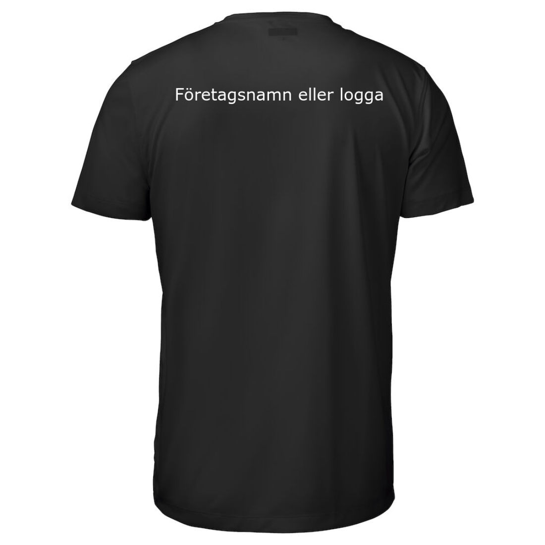 T-shirt med tryck på ryggen